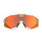 KOO DEMOS Sport Zonnebril Transparant Met Red Mirror Lens