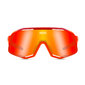 KOO DEMOS Sport Zonnebril Fluo Oranje/Rood met Red Mirror Lens
