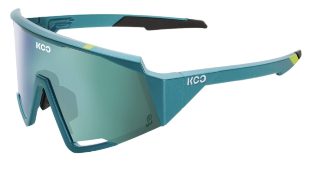 KOO Spectro Bora Sport Zonnebril Metallic Groen met Green Lens
