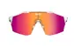 KOO ALIBI Sport Zonnebril Mat Wit met Photochromic Fuchsia Mirror Lens