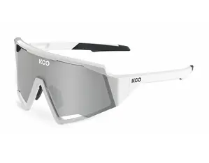 KOO SPECTRO Sport Zonnebril Wit met Super Silver Mirror Lens
