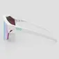 KOO ALIBI Large Sport Zonnebril Mat Wit met Turquoise Mirror Lens