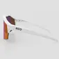 KOO ALIBI Sport Zonnebril Mat Wit met Red Mirror Lens