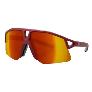 KOO Hype Sport Zonnebril Donkerrood met Red Mirror Lens