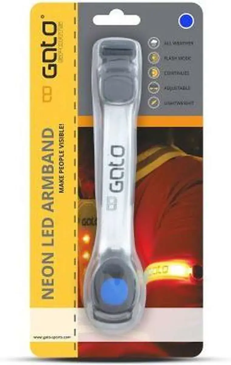 Gato Neon Led USB Hardlooparmband Blauw