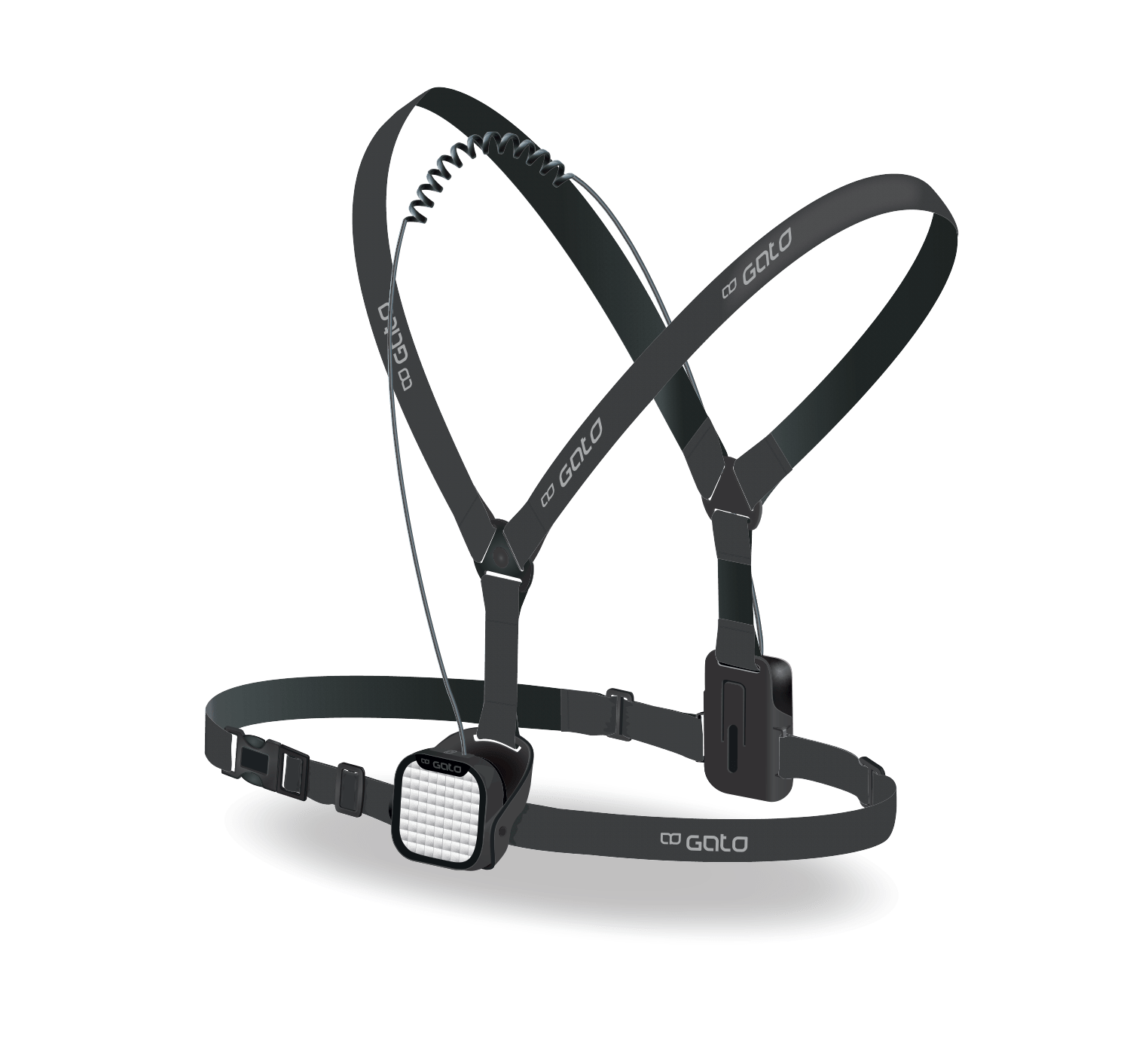 Gato Ultra Chest Light USB Adjustable Zwart