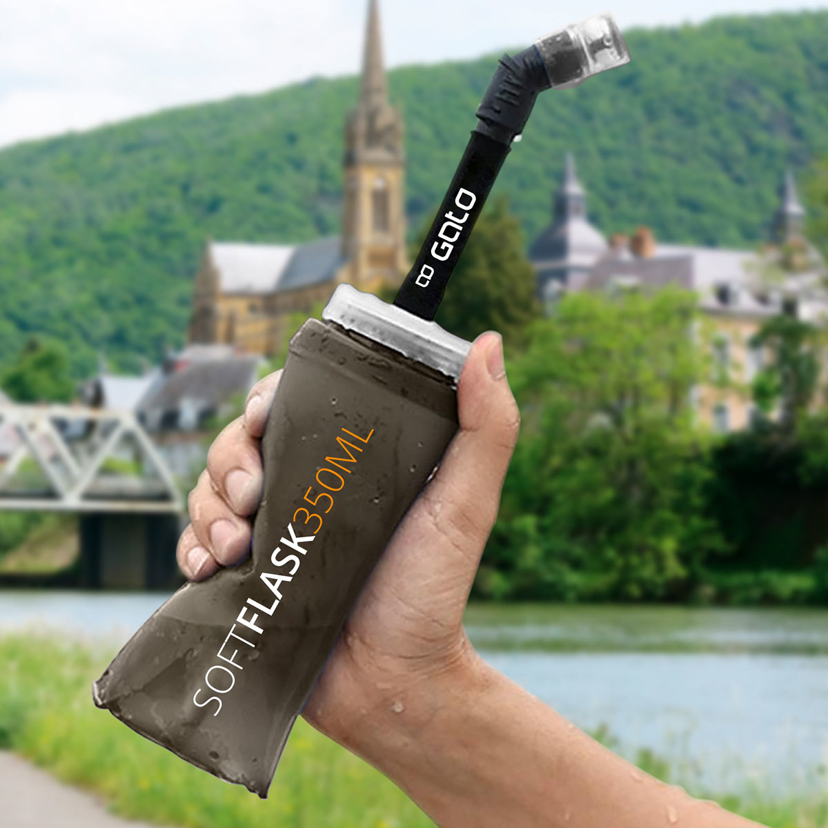 Gato Soft Flask 350ml Grijs