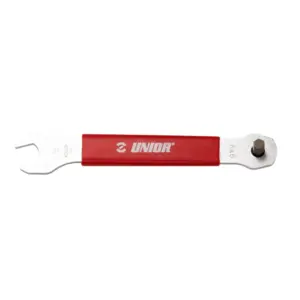 Unior 3 in 1 Pedaalsleutel 6/8/15mm Rood