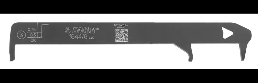 Unior Kettingchecker Zwart