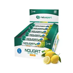 Natusport Nougat Sportrepen Citroen 12 stuks