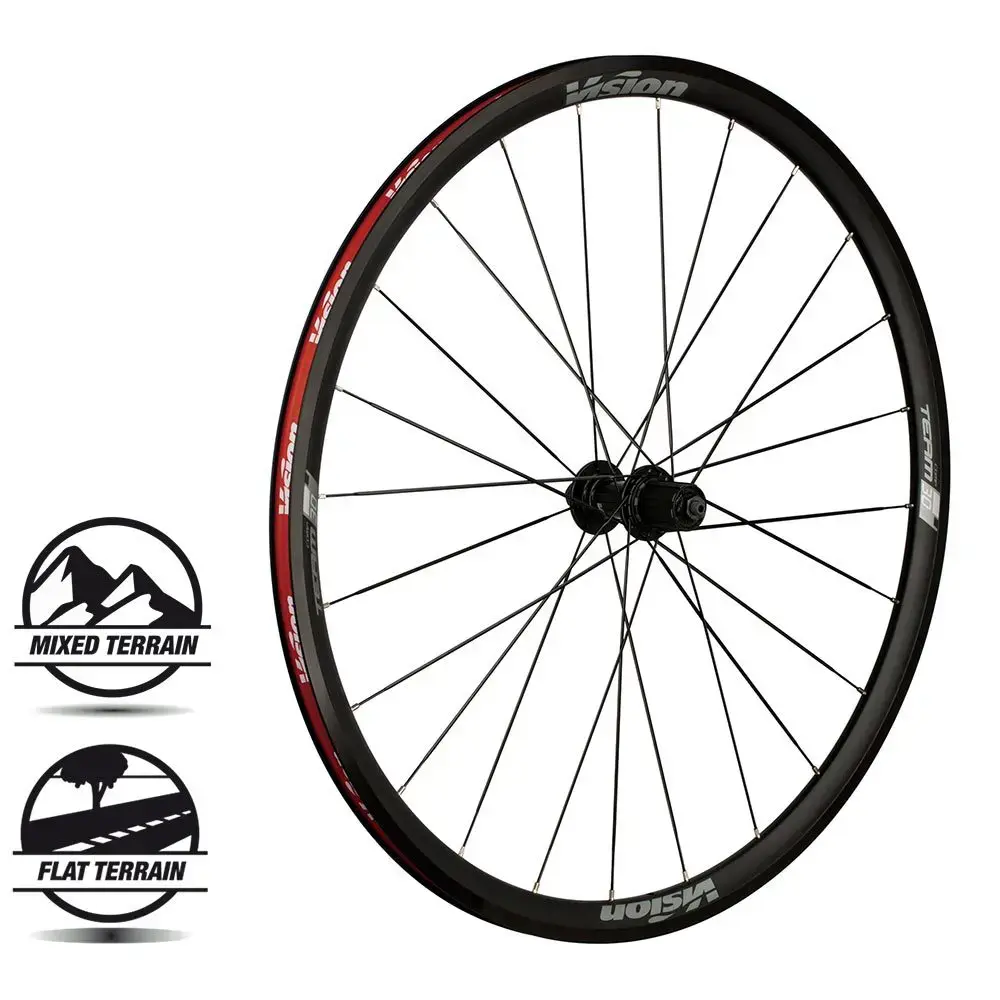 Vision Team 30 Comp Clincher Wielset Zwart/Grijs