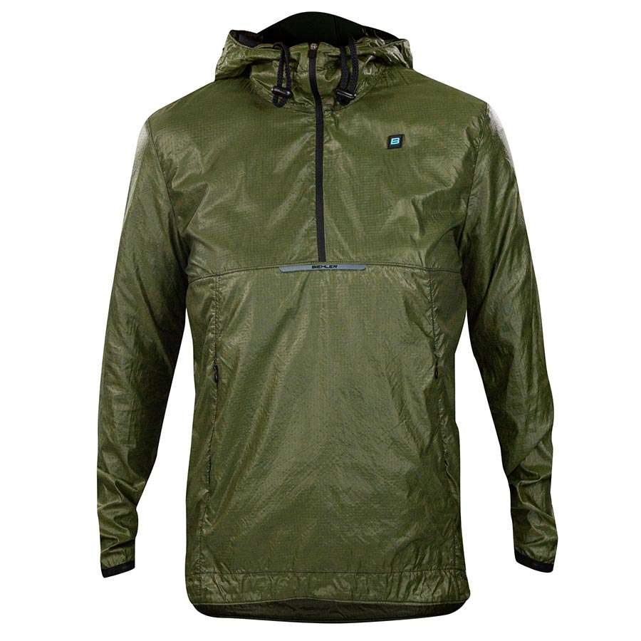 Biehler Gravel Hooded Windbreaker Windjack Groen Dames