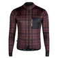 Biehler Gravel Fietsshirt Lange Mouwen Paars/Bruin Heren