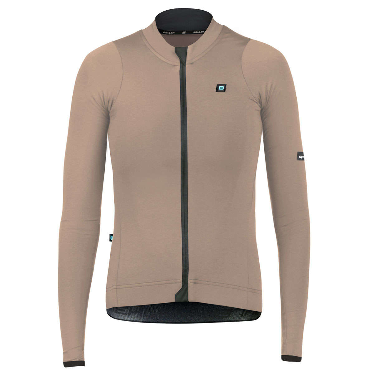 Biehler Signature³ Fietsshirt Lange Mouwen Lichtbruin Dames