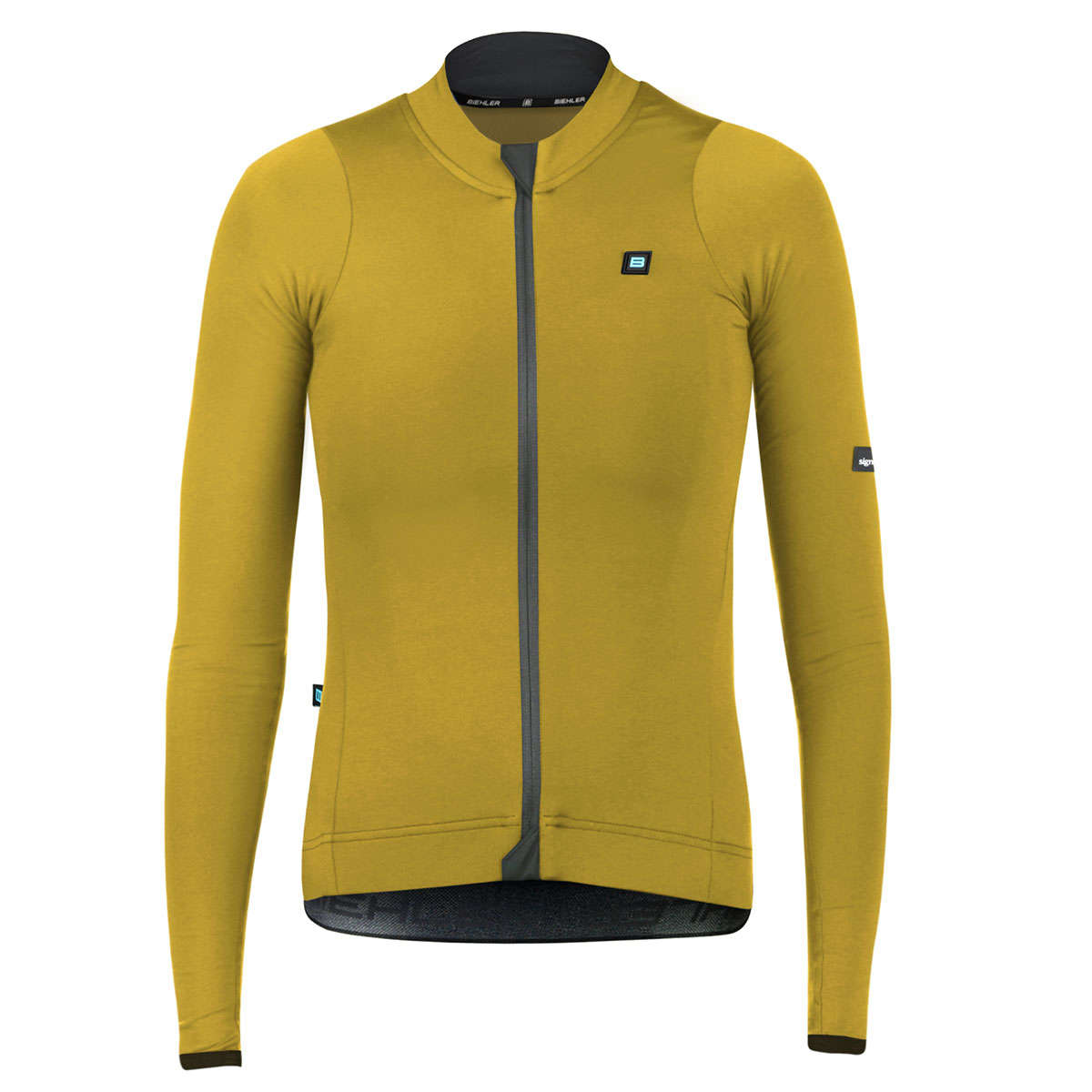 Biehler Signature³ Fietsshirt Lange Mouwen Donkergeel Dames