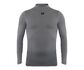 Biehler High Collar Seamless Ondershirt Lange Mouwen Grijs Heren