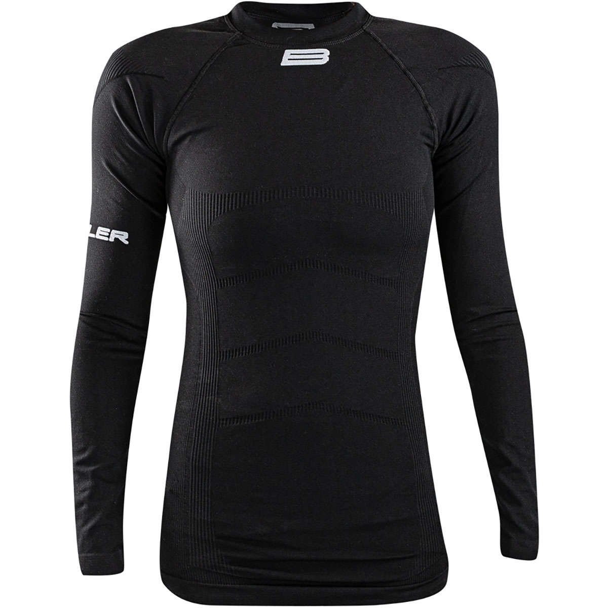 Biehler Seamless Pro Ondershirt Lange Mouwen Zwart Dames