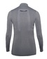 Biehler High Collar Seamless Ondershirt Lange Mouwen Grijs Dames