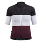 Biehler Supreme Revolt Fietsshirt Korte Mouwen Donkerrood/Wit Dames