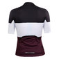 Biehler Supreme Revolt Fietsshirt Korte Mouwen Donkerrood/Wit Dames