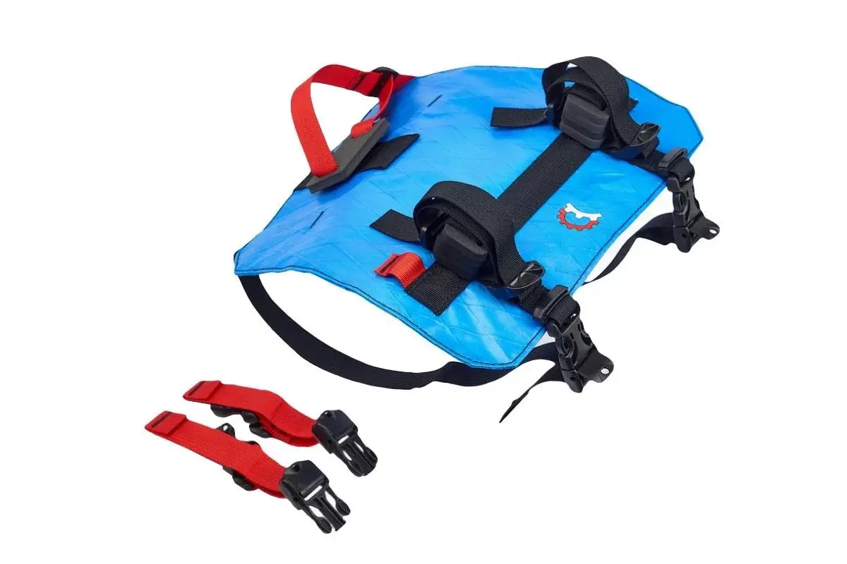 Revelate Designs Pronghorn Stuurtas M incl. Waterdichte Zak 11.0L Blauw/Wit