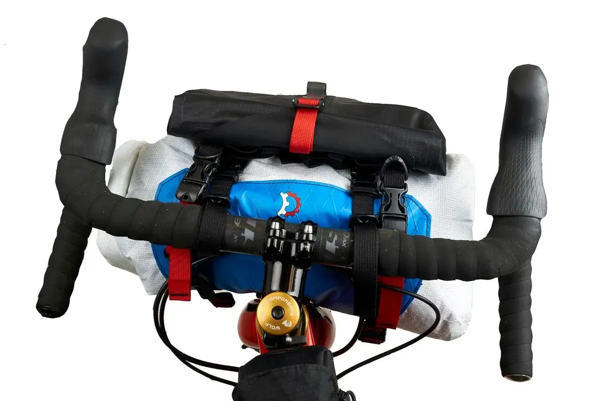 Revelate Designs Pronghorn Stuurtas M incl. Waterdichte Zak 11.0L Blauw/Wit