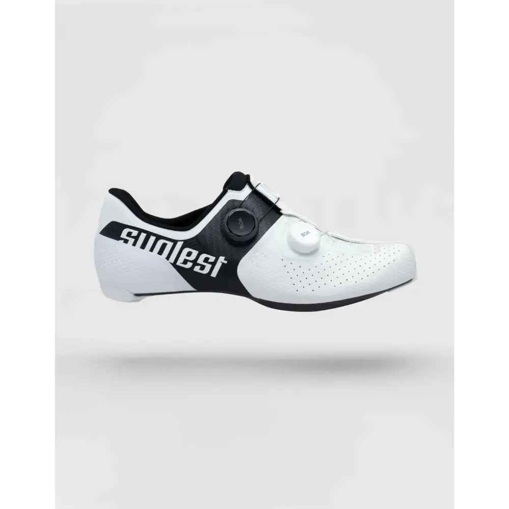 Suplest Road Pro Wielrenschoenen Wit/Zwart Heren