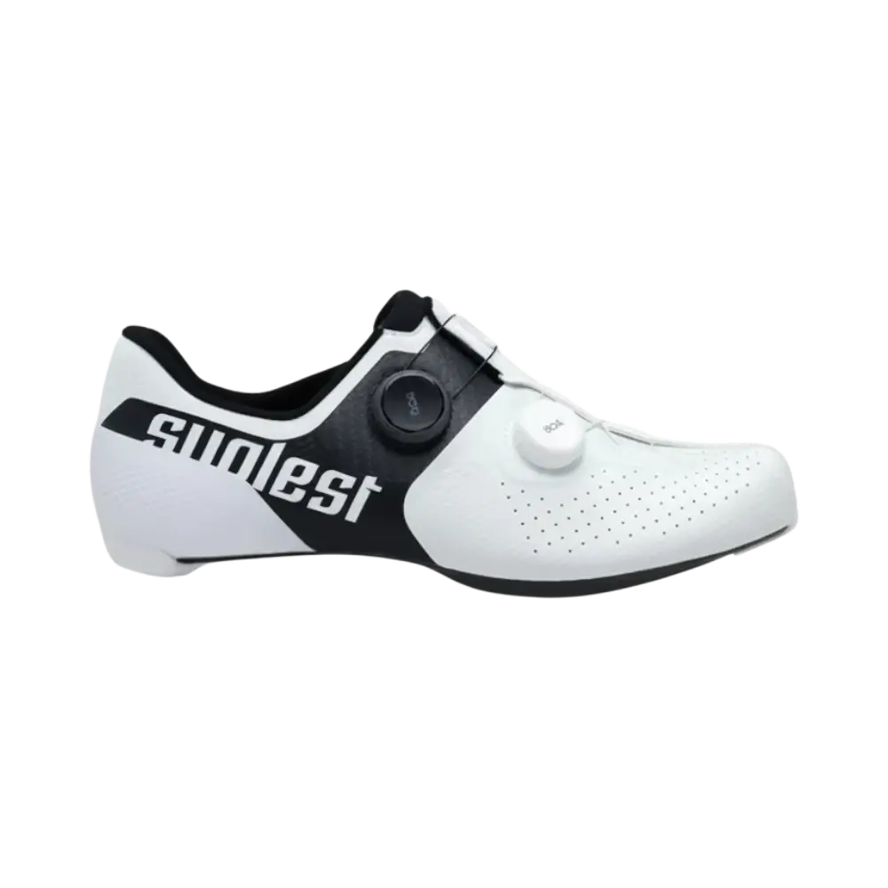 SUPLEST Road Pro Wielrenschoenen Wit/Zwart Heren