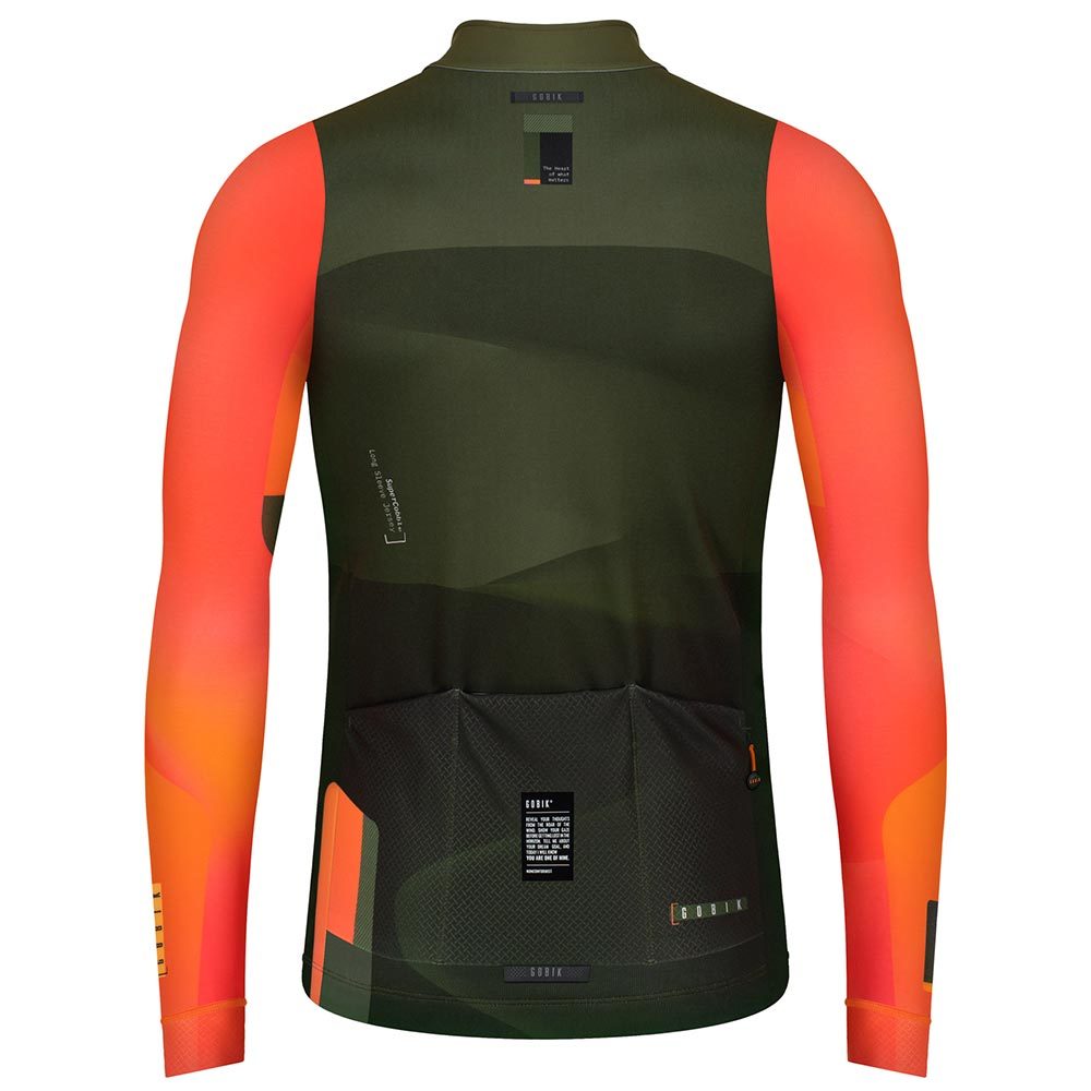 Shimano Thermal Print Fietsshirt Lange Mouwen Geel/Blauw Heren koop je