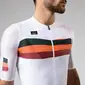 Gobik Attitude 2.0 Fietsshirt Korte Mouwen Wit/Oranje/Zwart Heren