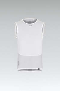 Gobik Cell Skin Ondershirt Zonder Mouwen Wit Heren
