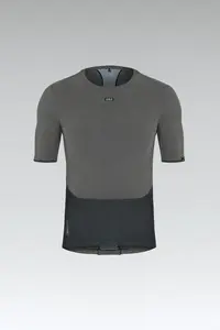 Gobik Cell Skin Ondershirt Korte Mouwen Grijs/Zwart Heren