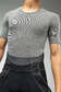 Gobik Cell Skin Ondershirt Korte Mouwen Grijs/Zwart Heren