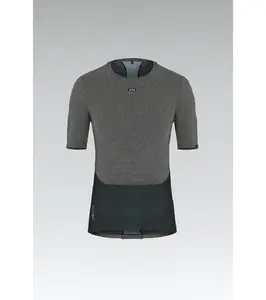 Gobik Cell Skin Ondershirt Korte Mouwen Grijs/Zwart Dames