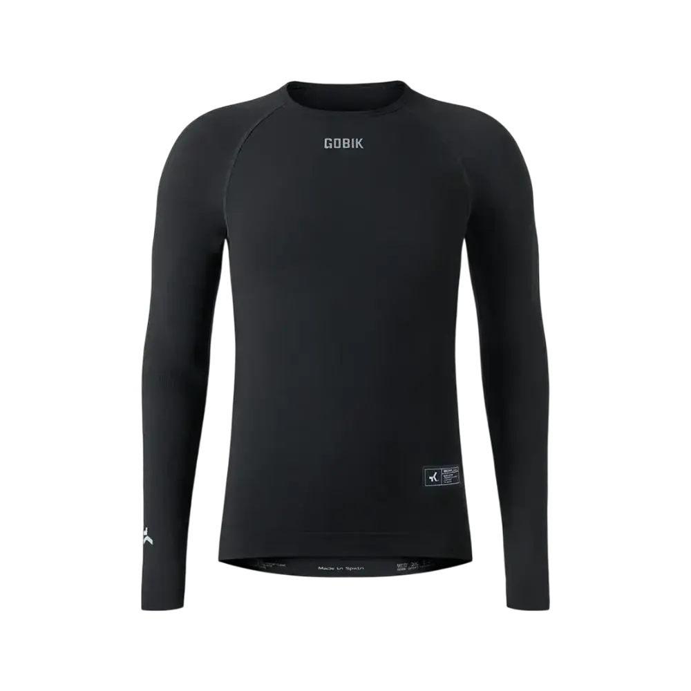 GOBIK Merino Winter Thermoshirt Lange Mouwen Zwart Heren