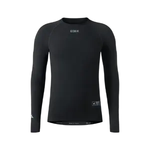 GOBIK Merino Winter Thermoshirt Lange Mouwen Zwart Heren