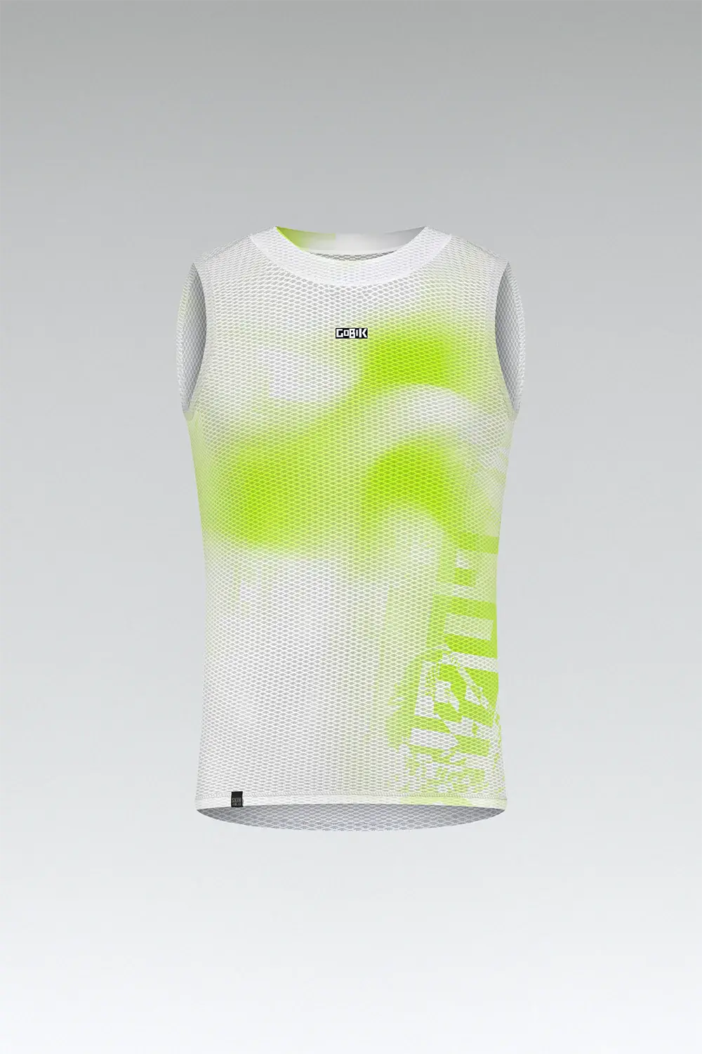 Gobik Second Skin Ondershirt Mouwloos Wit/Lime Heren