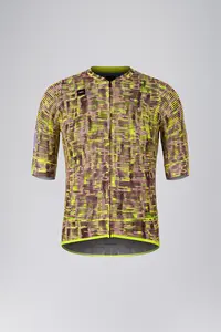 Gobik Unity Carrera 2.0 Fietsshirt Korte Mouwen Bruin/Geel/Roze