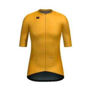 Gobik Stark Fietsshirt Korte Mouwen Oranje/Grijs Dames