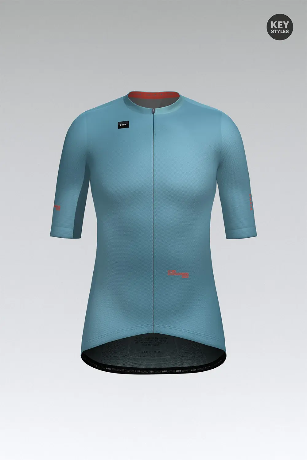 Gobik Stark Fietsshirt Korte Mouwen Lichtblauw/Roze Dames