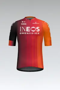 Gobik Team Ineos Grenadiers 2025 Fietsshirt Korte Mouwen Rood/Zwart