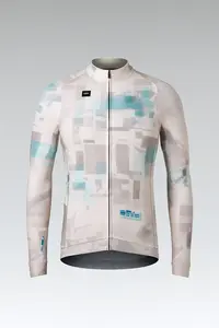Gobik Hyder Fietsshirt Lange Mouwen Beige Heren