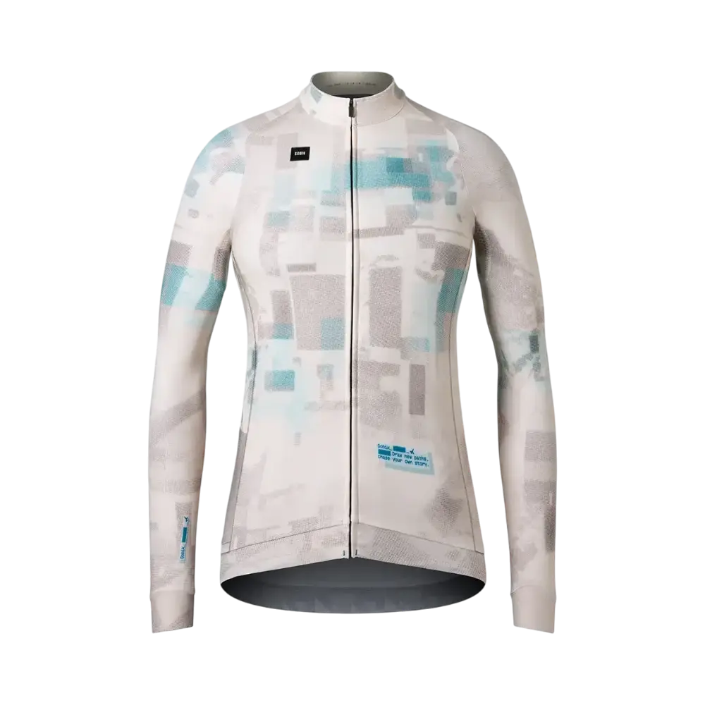 GOBIK Hyder Fietsshirt Lange Mouwen Beige Dames