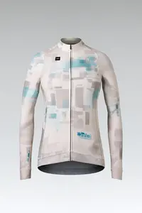 Gobik Hyder Fietsshirt Lange Mouwen Beige Dames