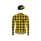 Gobik Plaid Fietsshirt Lange Mouwen + Pet LTD Geel