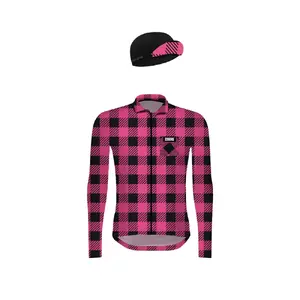 Gobik Plaid Fietsshirt Lange Mouwen + Pet LTD Roze