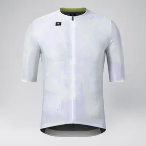 Gobik Attitude 2.0 Fietsshirt Korte Mouwen Wit/Geel Heren