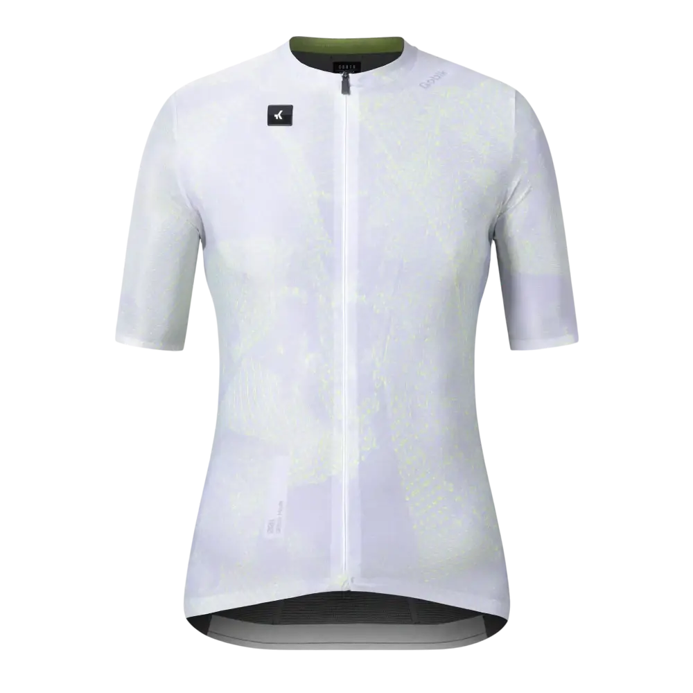 GOBIK Attitude 2.0 Fietsshirt Korte Mouwen Wit/Geel Dames
