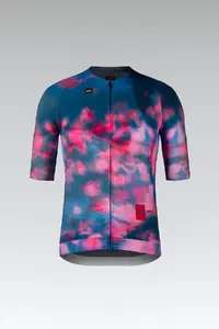 Gobik CX Pro 4.0 Fietsshirt Korte Mouwen Roze/Blauw