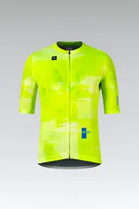 Gobik Stark Fietsshirt Korte Mouwen Geel Heren